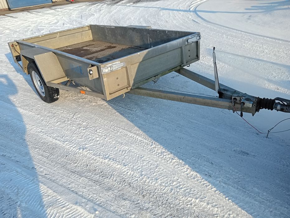 Przyczepka duża cała aluminiowa idealna pod minikoparke