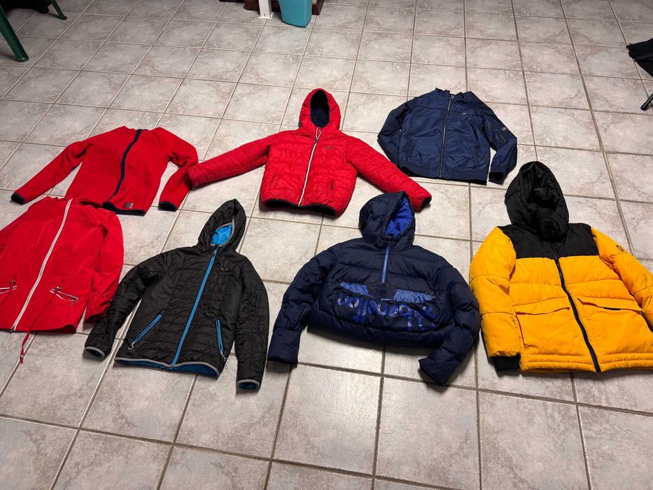 Lote de roupa e calçado