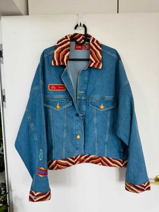 Kurtka jeansowa retro nostalgia McDonald’s L/XL - Ikony lat 2000.