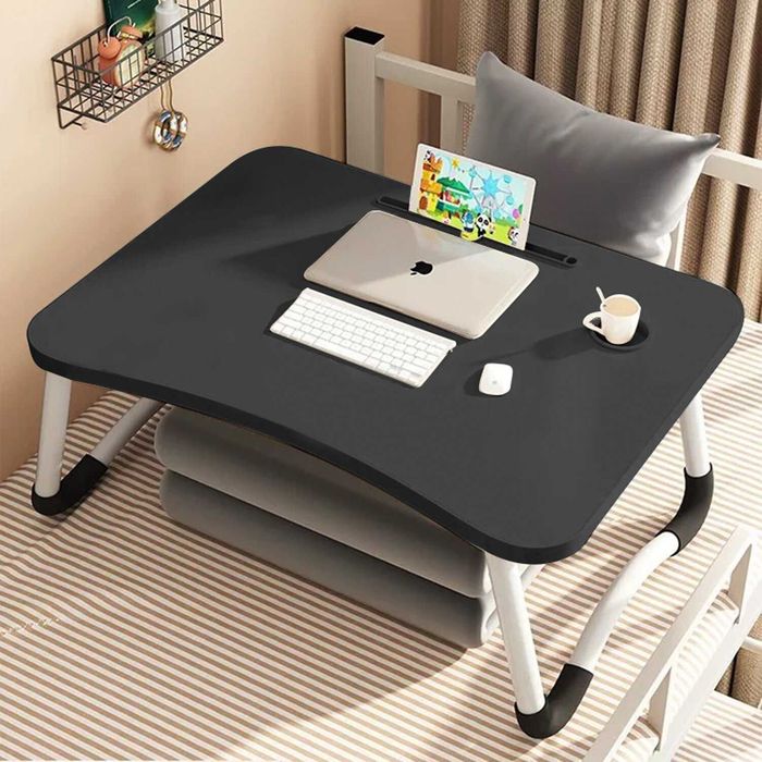 Mesa dobrável de computador portátil de madeira para cama ou sofá