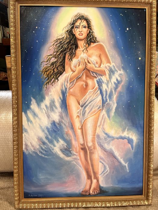 Картина олійними фарбами на холсті «Звездная фантазия»