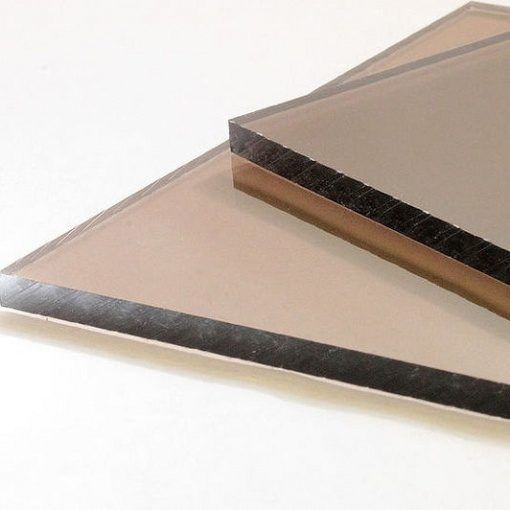 Монолитный поликарбонат 3мм Бронза (Навесы, Беседки, Террасы, Веранды)