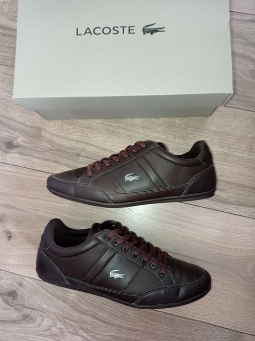 Buty Lacoste Chaymon rozmiar 42 skóra skórzane j. Nowe brązowe trampki