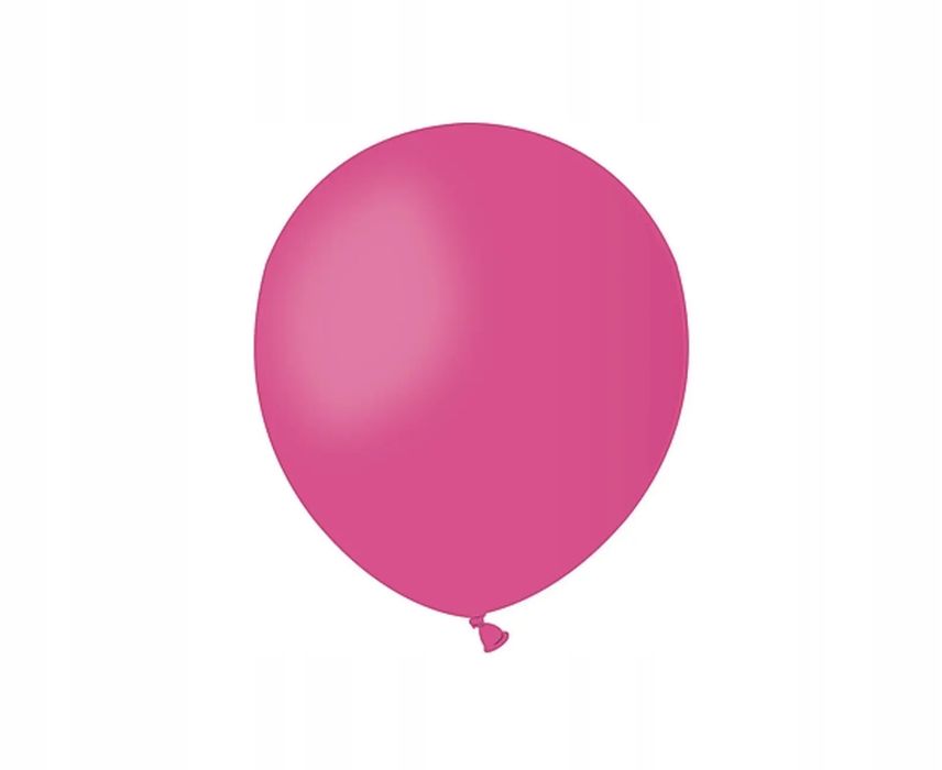 Balony Lateksowe A50 Pastel 5Cali - Ciemnoróżowe 10 Szt. Fuksja. Nowy Produkt
