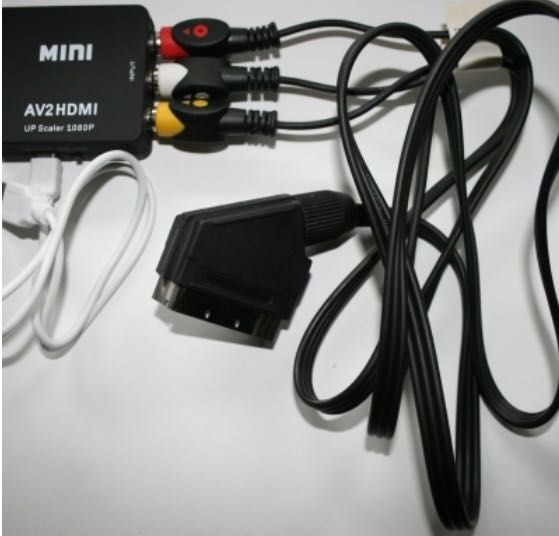Konwerter audio video euro-scart na HDMI