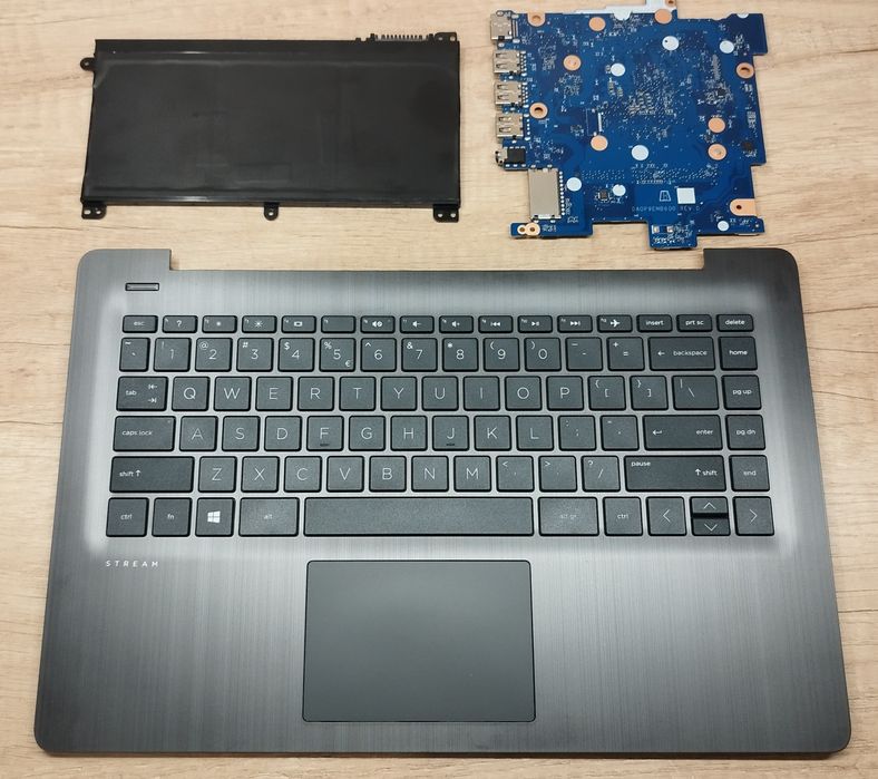 Części laptopa HP Stream palmrest klawiatura płyta główna bateria