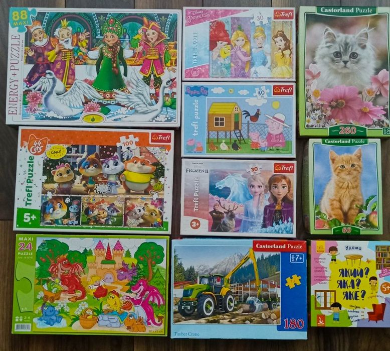 Пазли для дітей, нові та в гарному стані, торг.