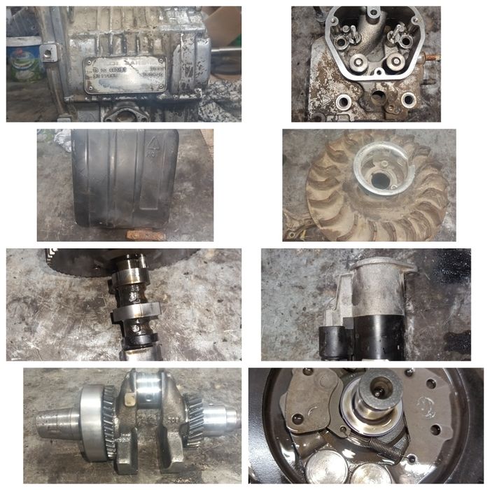 Lombardini 15ld440 części  głowica koło filtr tłumik wałek