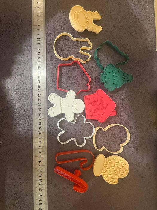 Різдвяні вирубки для печива, штамп для пряників