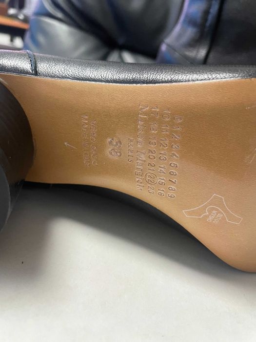 MM6 Maison Margiela buty skórzane botki z rozciętym palcem r.38