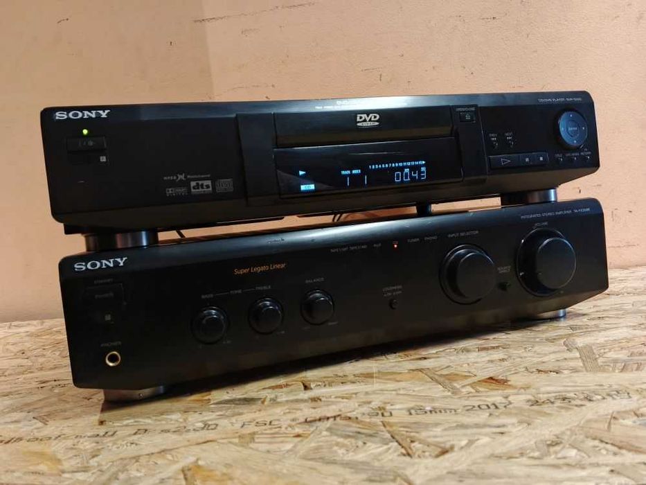 Zestaw Wieża Stereo. Wzmacniacz SONY TA-FE300R + CD/DVD SONY DVP-325S /Wysyłka!