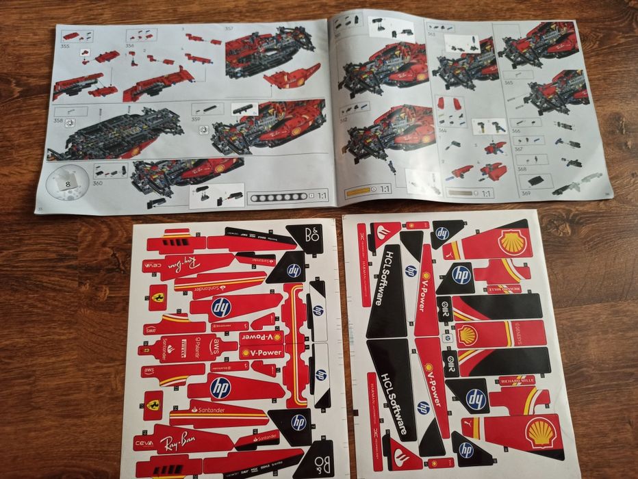 Конструктор сумісний з Lеgо Technic F1 Ferrari SF-24, 1361 деталь, (42207).