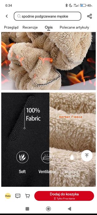 Unisexowe spodnie turystyczne z podgrzewaniem,