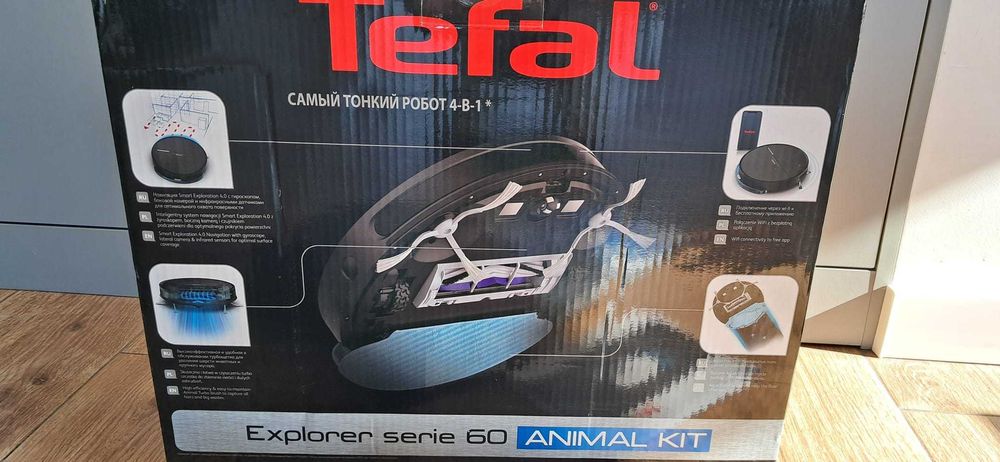 Robot sprzątający - odkurzacz TEFAL explorer serie 60 animal kit