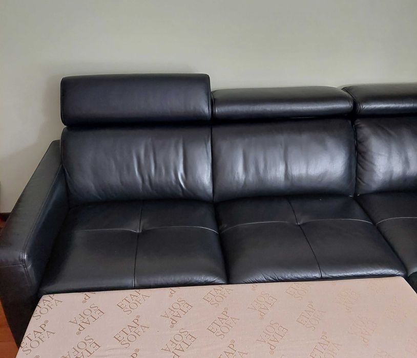 Narożnik rozkładany skóra naturalna