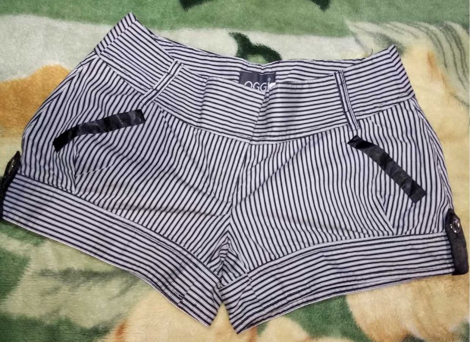 Хлопковые шорты женские в полоску короткие пляжные шорты XXS