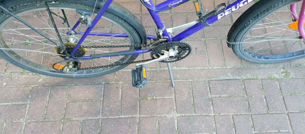 Rower fioletowo różowy