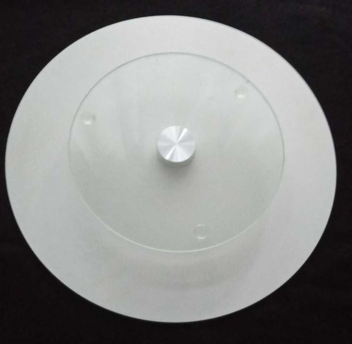 Блюдо сервіровочне скляне поворотне на підшипнику, нове