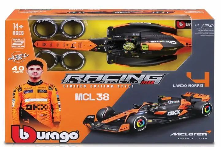 BBU 1:24 F1 McLarenTeam MCL38 #4 LandoNorris 28511. BBU. Nowy Produkt