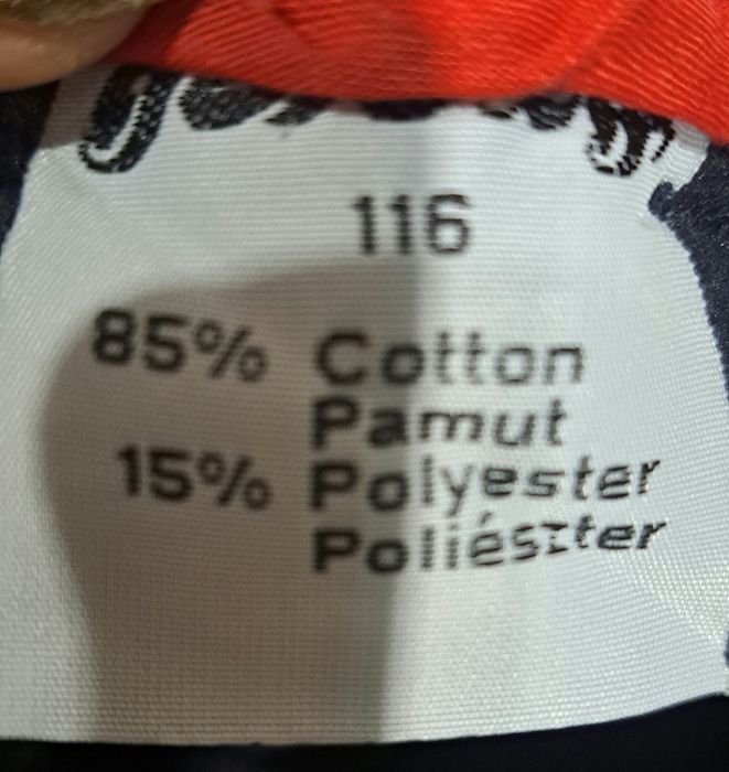 Вельветові штани на флісі розміром 116