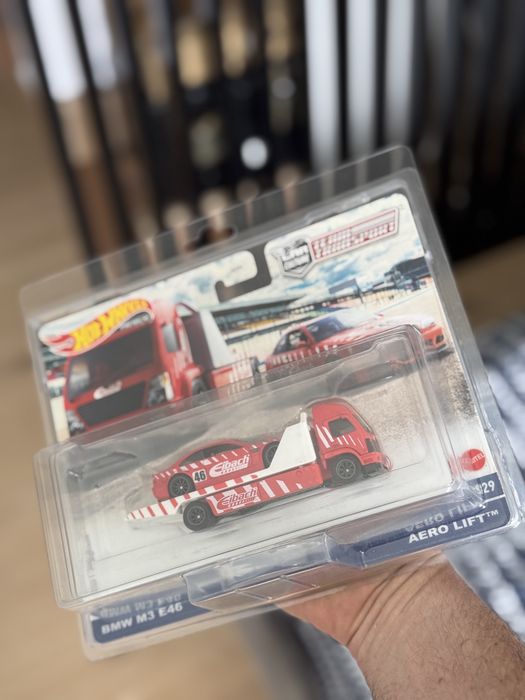 Hot Wheels Premium BMW M3 E46 Team Transport Eibach Aero Lift rzadkość