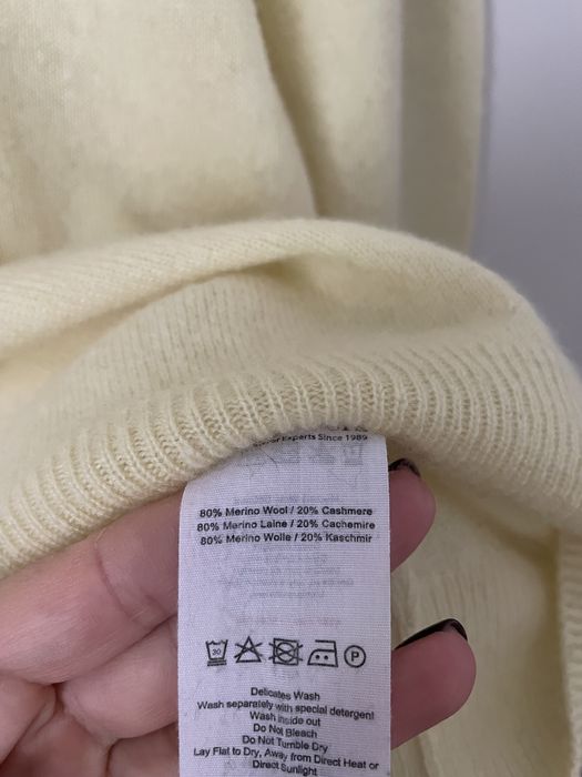 Кашемір вовна светр поло M/L стиль Cos