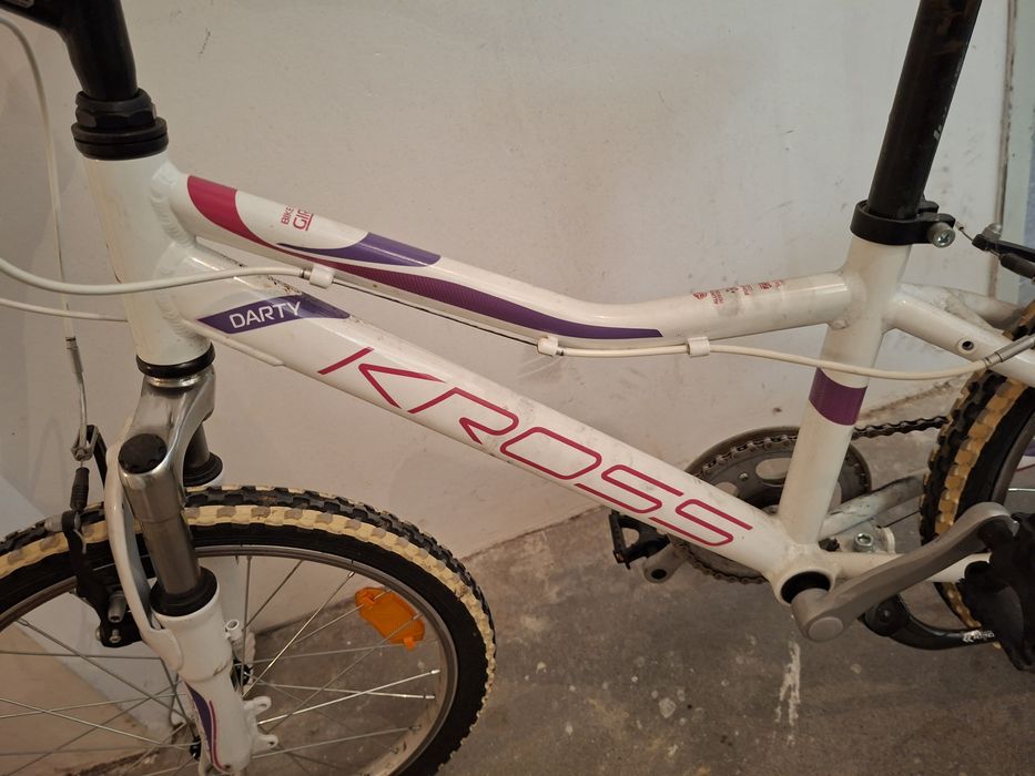 Rower dziecięcy KROSS Darty 20 cali | Biało-różowy |