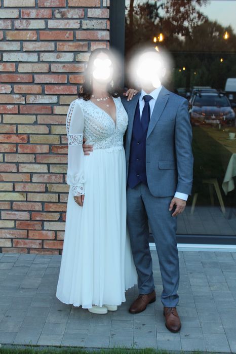 Suknia ślubna,rustykalna