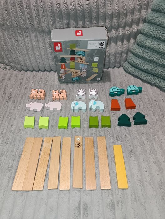 Janod Drewniana gra balansująca ze zwierzętami