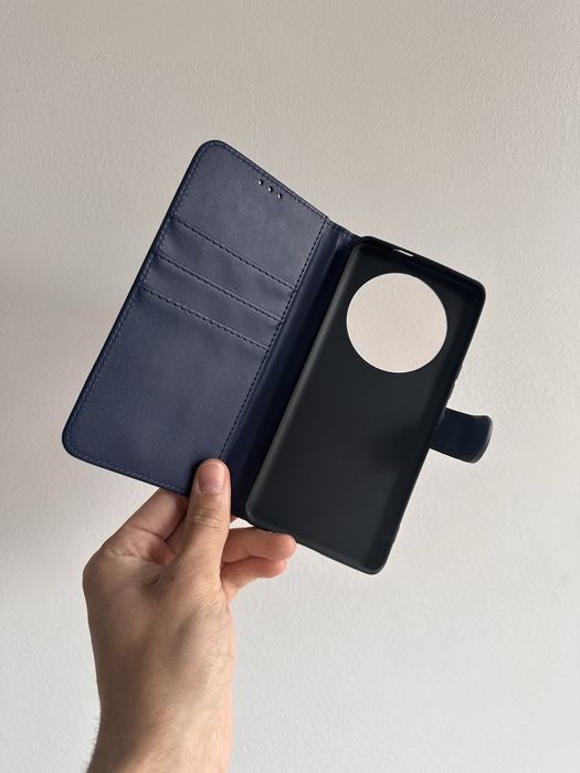 Etui z klapką skórzane zamykane + FOLIA hydro. Do HONOR MAGIC 7 LITE