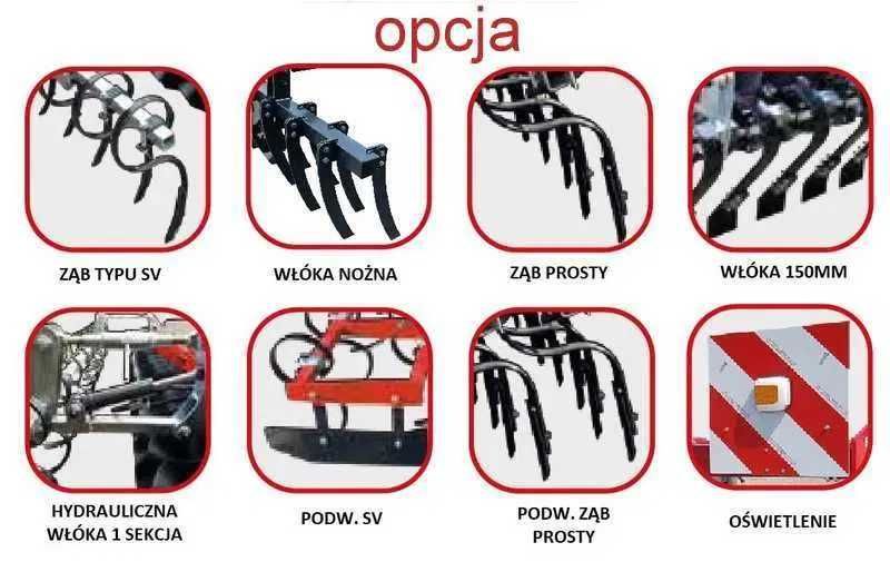 Wał Pryzmatyczny Aragon Duo S 300 DA Landtechnik przedni Tuz Frontpack