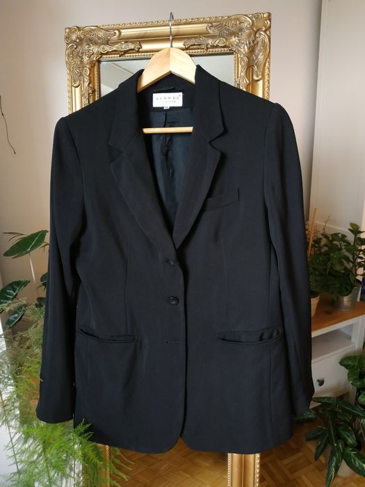 Czarna marynarka damska, HENNES dla H&M, rozmiar L/40