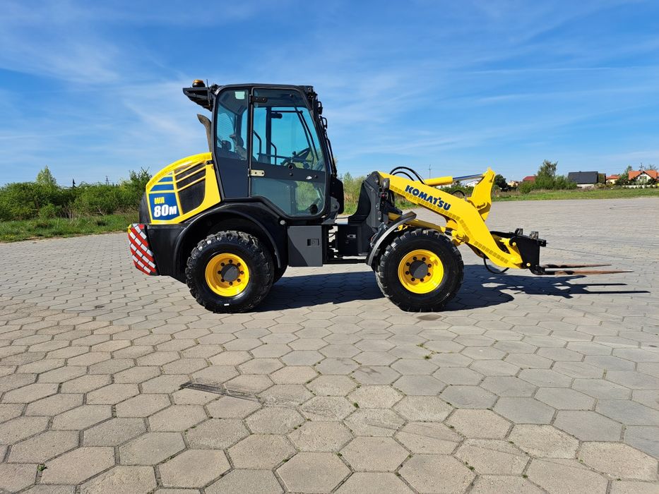 KOMATSU WA80-7M Cat JCB Volvo 2019r 1800mth ładowarka widły Zamiana