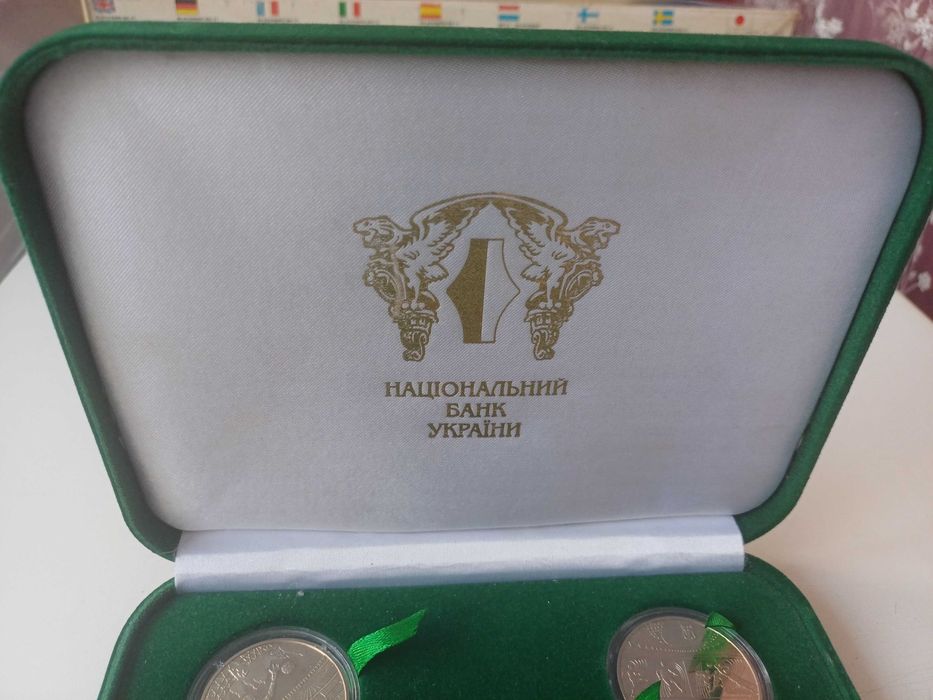 Набор монет в футлярі Евро 2012