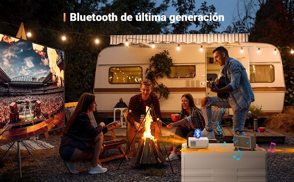 [Novo] Projector Video com HDMI, USB, BT, Colunas, etc