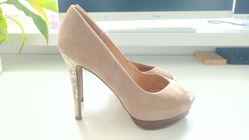 Eleganckie szpilki na platformie ZARA Woman, rozmiar 39