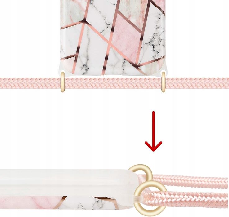 etui do iphone se 2020 iphone 7 iphone 8 tpu błyszczące etui na szyję