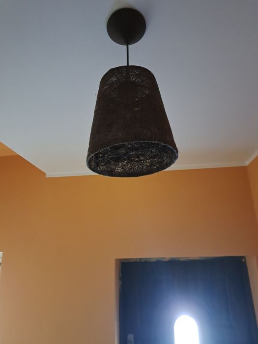Lampa sufitowa brązowa