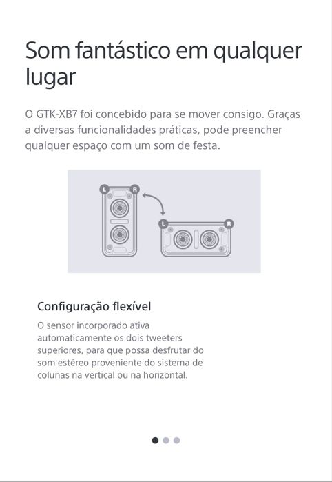 Sony GTK-XB7 Extra Bass (Coluna de Alta Potência)