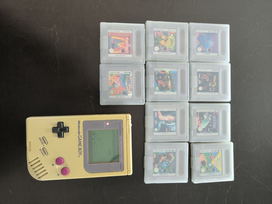 Nintendo Gameboy DMG-01 + Lightboy + Bolsa + Tetris, Super Mario Land e outros jogos