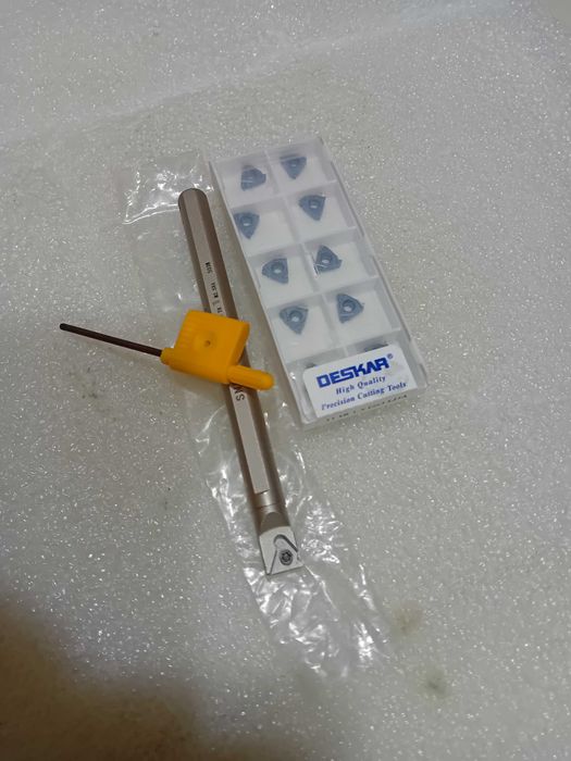 Buril p/ torno com 10 pastilhas de rosca 11IR