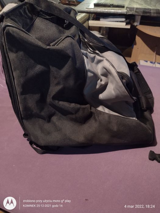 plecak na buty narciarskie + saszetka +średnia saszeta