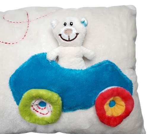 Poduszka pluszowa, maskotka, szeleszczące elementy Miś my first NICI