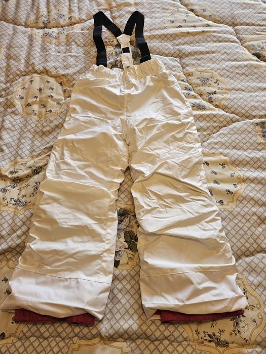 Calças neve criança com suspensórios