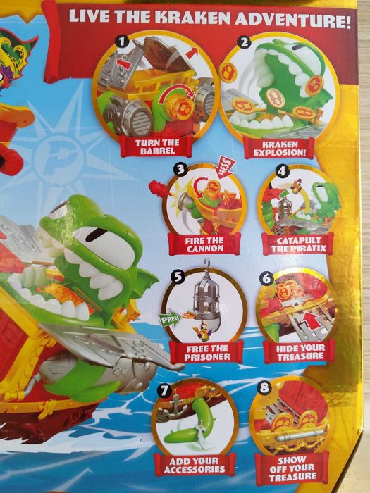 NOWY Piratix Zestaw Kraken Ship Statek Piracki Krakena Adventure World