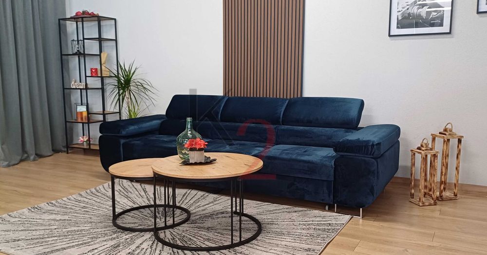 Sofa Arteon, regulowane zagłówki, funkcja spania, gratis poduszka