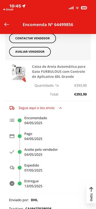 Caixa de areia automática Furbulous para gato