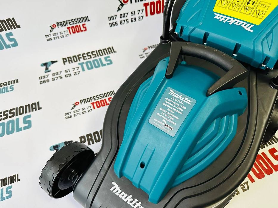 Газонокосарка електрична Makita ELM33BL 2500Вт Контейнер 35 л