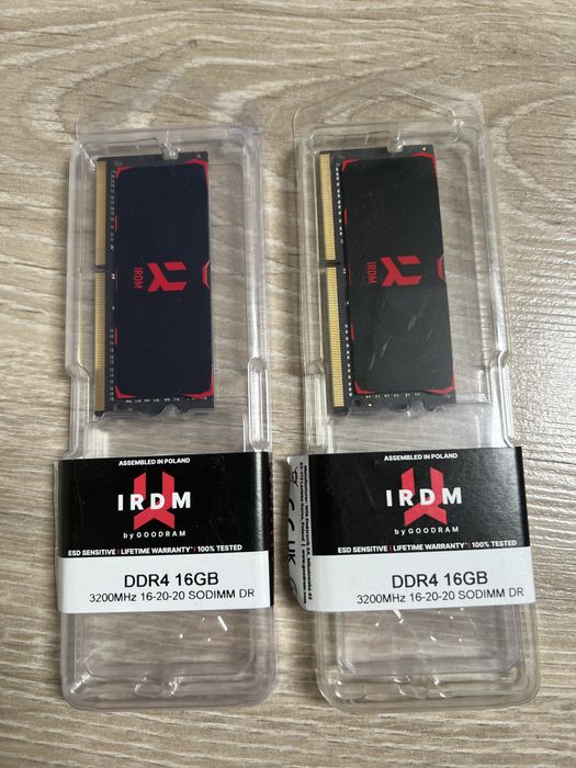 Pamięć Ram GOODRAM IRDM 2x 16GB (32GB) DDR4 3200MHz SODIMM do laptopa