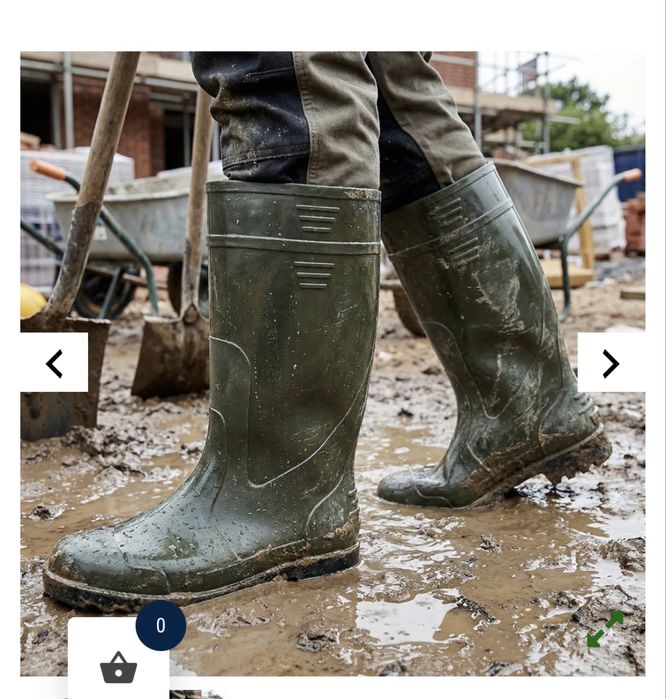 Чоловічі гумаки чоботи гумові робочі 45